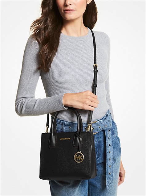 michael kors mercer medium duffel|Mercer Medium Pebbled Leather Crossbody Bag .